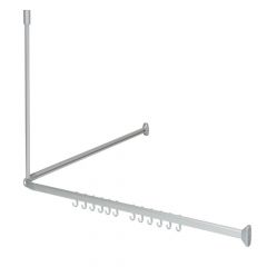 Sealskin Easy Roll Mat Aluminum Βραχίονας Μπάνιου Γωνιακός 