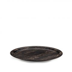 Tria Hybrid Black Wood Δίσκος Σερβιρίσματος Μελαμίνης Ø38 Εκ. Κωδικός: TFKAM38K25-1
