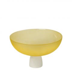 Espiel Caprice Διακοσμητικό Μπωλ Γυάλινο Κίτρινο 28x17,5 Κωδικός: DAC1723