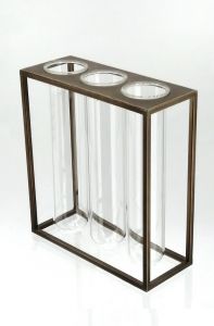 Espiel Μονοφλέρ 3 Θέσεων Μεταλλικό Χρυσό 20x8x22 Κωδικός: AFT229