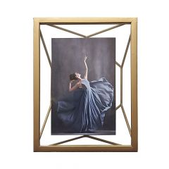 Iliadis Κορνίζα Μεταλλική Χρυσή 18x8x23 Εκ.