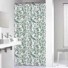 Sealskin Ayra 180X200 Green Κουρτίνα Μπάνιου Υφασμάτινη 