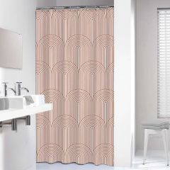 Sealskin Brave 180X200 Dark Pink Κουρτίνα Μπάνιου Πλαστική 