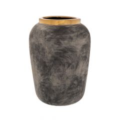 Iliadis Βάζο Κεραμικό Γκρι 25x34 Εκ.