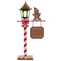 Iliadis Μεταλλικο Γραμματοκιβωτιο Gingerbread Με Led Φως 25Χ9Χ51Εκ 