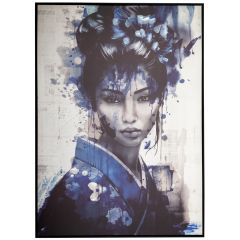 Iliadis Πίνακας Σε Καμβά "Blue Japanese Girl" Μπλε 103x143 Εκ.