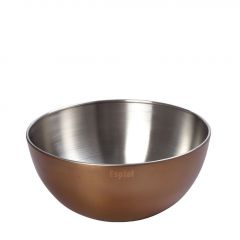 Espiel Σαλατιέρα Ανοξείδωτη Ματ Χάλκινη 24x24x11,5 Εκ. Κωδικός: RAP116
