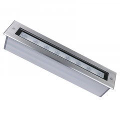 Zambelis Lights Χωνευτό Σποτ Εξωτερικού Χώρου Led Inox Ασημί 45° 50 Εκ. E366