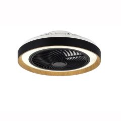 Sunlight Ανεμιστήρας Οροφής Με Φως Led Μαύρος DC Feder-48BK - Dimmable