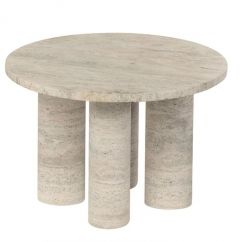 Blomus VOLOS Βοηθητικό Τραπέζι Πέτρινο Ø52x34 - Travertine Size Small Round