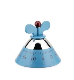 Alessi KITCHENTIMER Χρονόμετρο Κουζίνας Από Θερμοπλαστική Ρητίνη Γαλάζιο 10,5x9 Εκ.