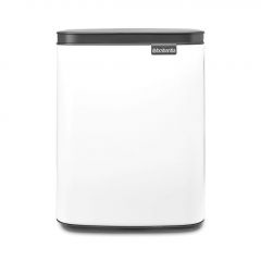 Brabantia BO Χαρτοδοχείο Μπάνιου Μεταλλικό 7 Lt. I White