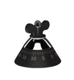 Alessi KITCHENTIMER Χρονόμετρο Κουζίνας Από Θερμοπλαστική Ρητίνη Μαύρο 10,5x9 Εκ.