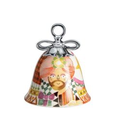 Alessi HOLY FAMILY Χριστουγεννιάτικη Καμπάνα Caspar Πορσελάνινη Πολύχρωμη Φ7,2x8,5 Εκ.