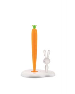 Alessi BUNNY & CARROT Θήκη Για Ρολό Κουζίνας Λευκή 20,2x16x29,4 Εκ.