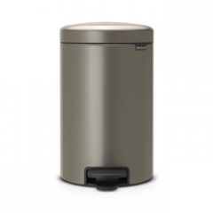 Brabantia NEWICON Κάδος Απορριμμάτων Μεταλλικός 12 Lt. I Platinum