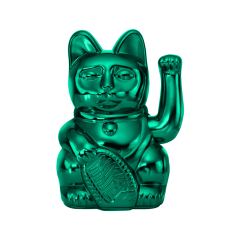 Donkey Διακοσμητική Γάτα Πλαστική Lucky Cat Cosmic Edition Uranus 8,5x10,5x15 - Shiny Teal